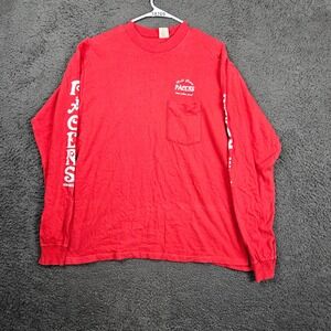 Vintage PACERS San Diego Long Sleeve‎ T Shirt Mens XL Red Cotton Graphic Tee